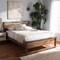 Baxton Studio Torino Solid Walnut Wood Open Frame Style King Size Platform Bed 138-7621 - alternate 4